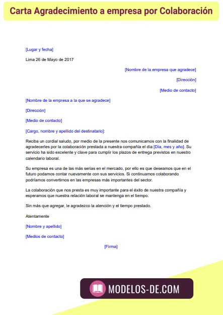 modelo-carta-agradecimiento-a-empresa-por-colaboracion