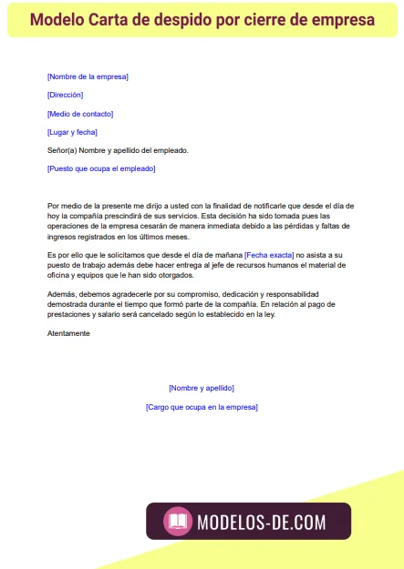 modelo-carta-despido-cierre-empresa