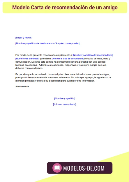 modelo-carta-recomendacion-de-amigo