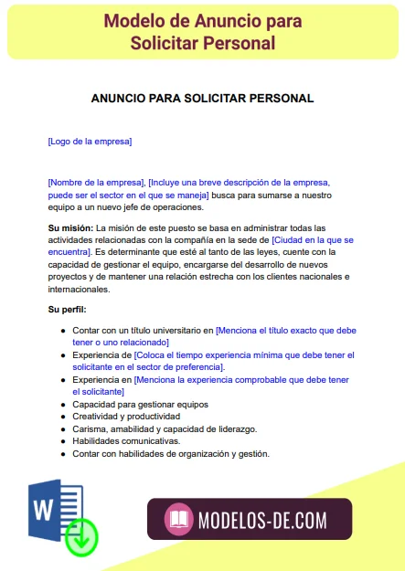 modelo-anuncio-solicitar-personal-seleccion-personal-oferta-empleo-ejemplo-formato