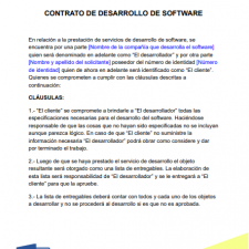 ▷ Modelo de Contrato de licencia de Software | Word Gratis