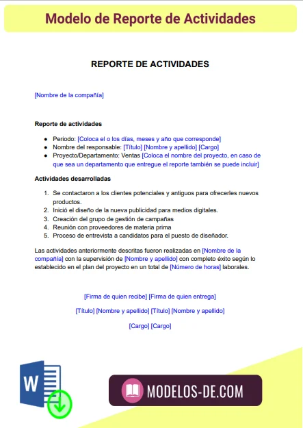 modelo-reporte-actividades-ejemplo-formato
