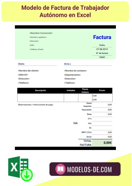 modelo-factura-trabajador-autonomo-excel-plantilla