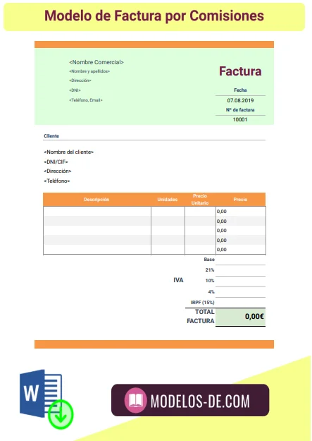 plantilla-modelo-factura-por-comisiones