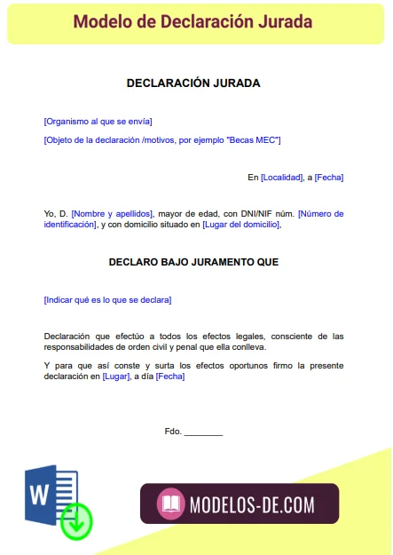 plantilla-modelo-declaracion-jurada