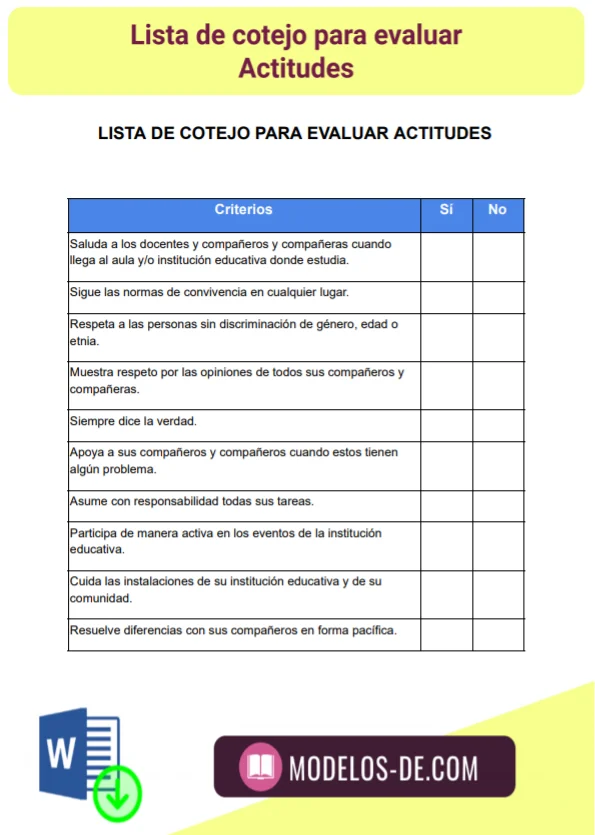 modelo-plantilla-formato-lista-cotejo-evaluar-actitudes