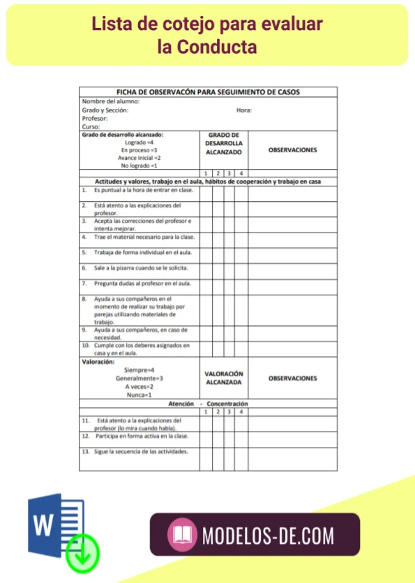 modelo-plantilla-formato-lista-cotejo-evaluar-conducta
