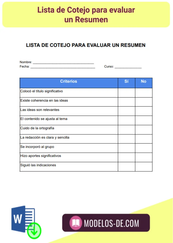modelo-plantilla-formato-lista-cotejo-evaluar-resumen