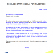 ▷ Modelo de Carta de queja laboral en Word | Gratis