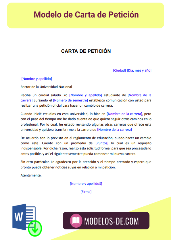 Modelo Carta Peticion Modelo Carta Com - vrogue.co